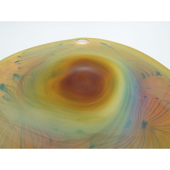 Multicolor Ombre Swirled Art Glass Painters Palette - Picture 8 of 11